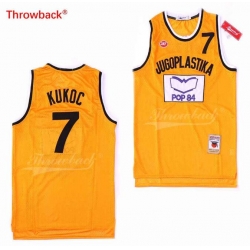 Toni Kukoc 7 Jugoplastika Split Basketball Jersey NBA