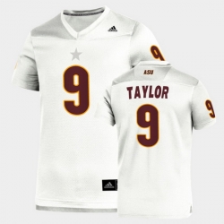 Men Arizona State Sun Devils D.J. Taylor Replica White Football Jersey