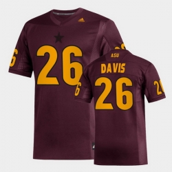 Men Arizona State Sun Devils Keith Davis Replica Maroon Football Jersey