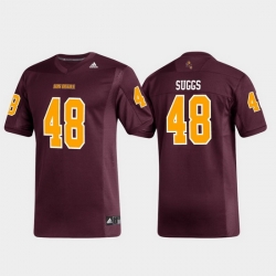 Men Arizona State Sun Devils Terrell Suggs 48 Maroon Replica Alumni Football Jersey