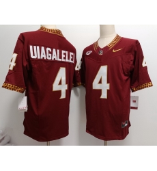 Florida State Seminoles #4 DJ Uiagalelei Red F U S E Jersey