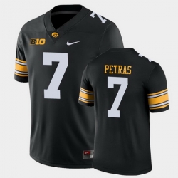 Men Iowa Hawkeyes Spencer Petras Game Black College Football Jersey