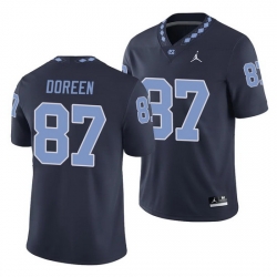 North Carolina Tar Heels Colby Doreen Navy College Football Men'S Jersey