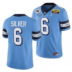 North Carolina Tar Heels Keeshawn Silver Blue 2021 Duke'S Mayo Bowl Cfp Jersey