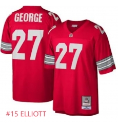 Men Ohio State Buckeyes Ezekiel Elliott #15 Red Stitched NCAA Jersey