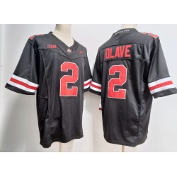 Men Women Youth Ohio State Buckeyes #2 Chris Olave Scarlet Black 2023 F U S E Stitched Jersey