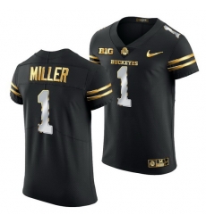 Ohio State Buckeyes Braxton Miller Black Golden Edition Jersey