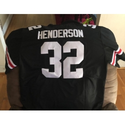 ohio state buckeye #32 TreVeyon henderson jersey Black