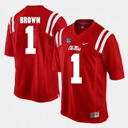 A.J. Brown Red Ole Miss Rebels Alumni Football Game Jersey