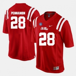 D'Vaughn Pennamon Red Ole Miss Rebels Alumni Football Game Jersey