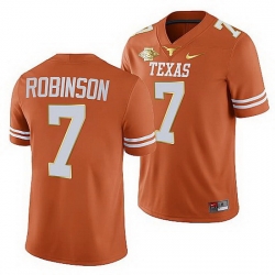 Texas Longhorns Keilan Robinson Orange 2021 Red River Showdown Men Jersey