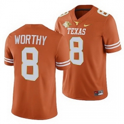 Texas Longhorns Xavier Worthy Orange 2021 Red River Showdown Men Jersey