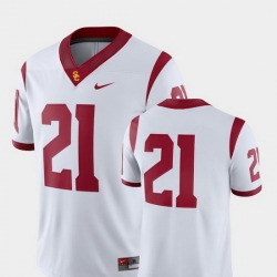 Men Usc Trojans 21 White College Football 2018 Game Jersey