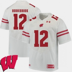 Men Wisconsin Badgers Alex Hornibrook White Alumni Football Game Ncaa 2018 Jersey