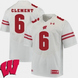 Men Wisconsin Badgers Corey Clement White Alumni Football Game Ncaa 2018 Jersey