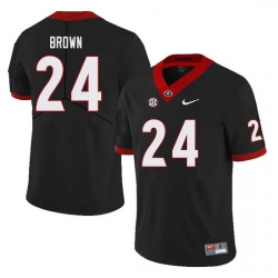 Men #24 Matthew Brown Georgia Bulldogs College Football Jerseys Sale-Black Men #24 Matthew Brown Georgia Bulldogs College Football Jerseys Sale-Black