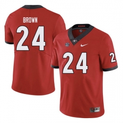Men #24 Matthew Brown Georgia Bulldogs College Football Jerseys Sale-red Men #24 Matthew Brown Georgia Bulldogs College Football Jerseys Sale-red