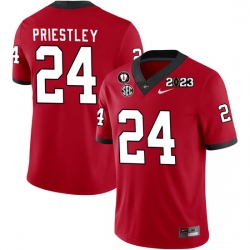 Men #24 Nathan Priestley Georgia Bulldogs 2022-23 CTP National Championship Football Jerseys Men #24 Nathan Priestley Georgia Bulldogs 2022-23 CTP National Championship Football Jerseys