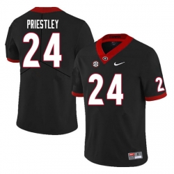 Men #24 Nathan Priestley Georgia Bulldogs College Football Jerseys Sale-Black Men #24 Nathan Priestley Georgia Bulldogs College Football Jerseys Sale-Black