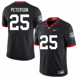 Men #25 Steven Peterson Georgia Bulldogs 100th Anniversary College Football Jerseys Sale-100th Black Men #25 Steven Peterson Georgia Bulldogs 100th Anniversary College Football Jerseys Sale-100th Black