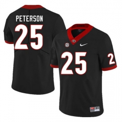 Men #25 Steven Peterson Georgia Bulldogs College Football Jerseys Sale-Black Men #25 Steven Peterson Georgia Bulldogs College Football Jerseys Sale-Black