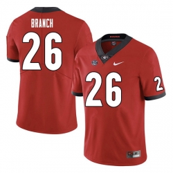 Men #26 Daran Branch Georgia Bulldogs College Football Jerseys Sale-Red Men #26 Daran Branch Georgia Bulldogs College Football Jerseys Sale-Red