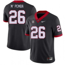 Men #26 Samuel M'Pemba Georgia Bulldogs College Football Jerseys Stitched-Black Men #26 Samuel M'Pemba Georgia Bulldogs College Football Jerseys Stitched-Black
