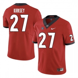 Men #27 Austin Kirksey Georgia Bulldogs College Football Jerseys Sale-Red Men #27 Austin Kirksey Georgia Bulldogs College Football Jerseys Sale-Red