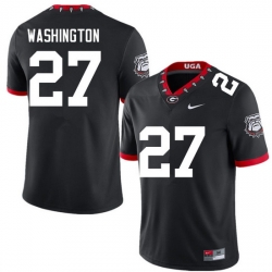 Men #27 C.J. Washington Georgia Bulldogs College Football Jerseys Sale-100th Anniversary Men #27 C.J. Washington Georgia Bulldogs College Football Jerseys Sale-100th Anniversary