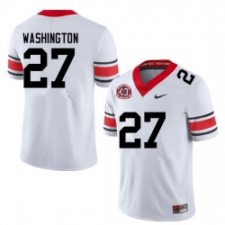 Men #27 C.J. Washington Georgia Bulldogs College Football Jerseys Sale-40th Anniversary Men #27 C.J. Washington Georgia Bulldogs College Football Jerseys Sale-40th Anniversary