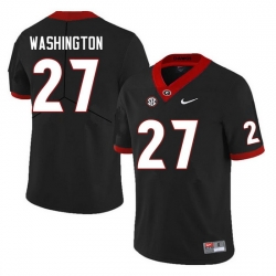 Men #27 C.J. Washington Georgia Bulldogs College Football Jerseys Sale-Black Anniversary Men #27 C.J. Washington Georgia Bulldogs College Football Jerseys Sale-Black Anniversary
