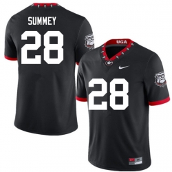 Men #28 Anthony Summey Georgia Bulldogs College Football Jerseys Sale-100th Anniversary Men #28 Anthony Summey Georgia Bulldogs College Football Jerseys Sale-100th Anniversary