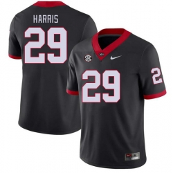 Men #29 Gabe Harris Georgia Bulldogs College Football Jerseys Stitched-Black Men #29 Gabe Harris Georgia Bulldogs College Football Jerseys Stitched-Black