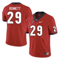 Men #29 Luke Bennett Georgia Bulldogs College Football Jerseys Sale-Red Men #29 Luke Bennett Georgia Bulldogs College Football Jerseys Sale-Red