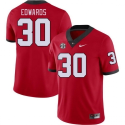 Men #30 Daijun Edwards Georgia Bulldogs College Football Jerseys Stitched-Red Men #30 Daijun Edwards Georgia Bulldogs College Football Jerseys Stitched-Red