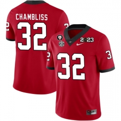 Men #32 Chaz Chambliss Georgia Bulldogs 2022-23 CTP National Championship Football Jerseys Men #32 Chaz Chambliss Georgia Bulldogs 2022-23 CTP National Championship Football Jerseys