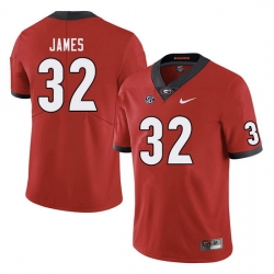 Men #32 Ty James Georgia Bulldogs College Football Jerseys Sale-Red Men #32 Ty James Georgia Bulldogs College Football Jerseys Sale-Red