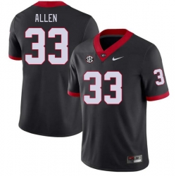 Men #33 C.J. Allen Georgia Bulldogs College Football Jerseys Stitched-Black Men #33 C.J. Allen Georgia Bulldogs College Football Jerseys Stitched-Black