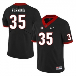 Men #35 Jacob Fleming Georgia Bulldogs College Football Jerseys Sale-Black Men #35 Jacob Fleming Georgia Bulldogs College Football Jerseys Sale-Black