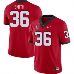 Men #36 Colby Smith Georgia Bulldogs College Football Jerseys Stitched-Red Men #36 Colby Smith Georgia Bulldogs College Football Jerseys Stitched-Red