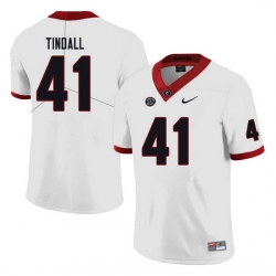 Men #41 Channing Tindall Georgia Bulldogs College Football Jerseys white Men #41 Channing Tindall Georgia Bulldogs College Football Jerseys white