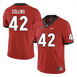 Men #42 Graham Collins Georgia Bulldogs College Football Jerseys Sale-Red Anniversary Men #42 Graham Collins Georgia Bulldogs College Football Jerseys Sale-Red Anniversary