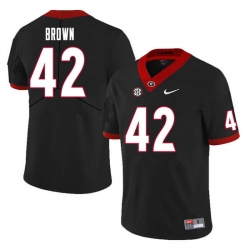 Men #42 Matthew Brown Georgia Bulldogs College Football Jerseys Sale-Black Men #42 Matthew Brown Georgia Bulldogs College Football Jerseys Sale-Black