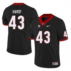 Men #43 Chase Harof Georgia Bulldogs College Football Jerseys Sale-Black Men #43 Chase Harof Georgia Bulldogs College Football Jerseys Sale-Black
