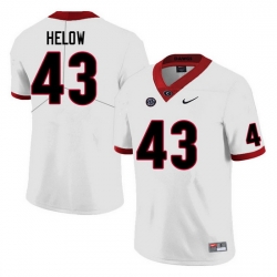 Men #43 Matthew Helow Georgia Bulldogs College Football Jerseys Sale-White Anniversary Men #43 Matthew Helow Georgia Bulldogs College Football Jerseys Sale-White Anniversary