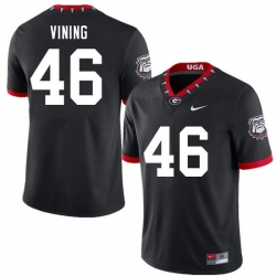 Men #46 George Vining Georgia Bulldogs 100th Anniversary College Football Jerseys Sale-100th Black Men #46 George Vining Georgia Bulldogs 100th Anniversary College Football Jerseys Sale-100th Black