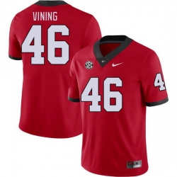 Men #46 George Vining Georgia Bulldogs College Football Jerseys Stitched-Red Men #46 George Vining Georgia Bulldogs College Football Jerseys Stitched-Red