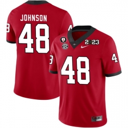Men #48 Cooper Johnson Georgia Bulldogs 2022-23 CTP National Championship Football Jerseys Men #48 Cooper Johnson Georgia Bulldogs 2022-23 CTP National Championship Football Jerseys