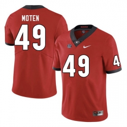 Men #49 Jamier Moten Georgia Bulldogs College Football Jerseys Sale-Red Men #49 Jamier Moten Georgia Bulldogs College Football Jerseys Sale-Red