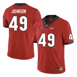 Men #49 Samuel Johnson Georgia Bulldogs College Football Jerseys Sale-Red Anniversary Men #49 Samuel Johnson Georgia Bulldogs College Football Jerseys Sale-Red Anniversary